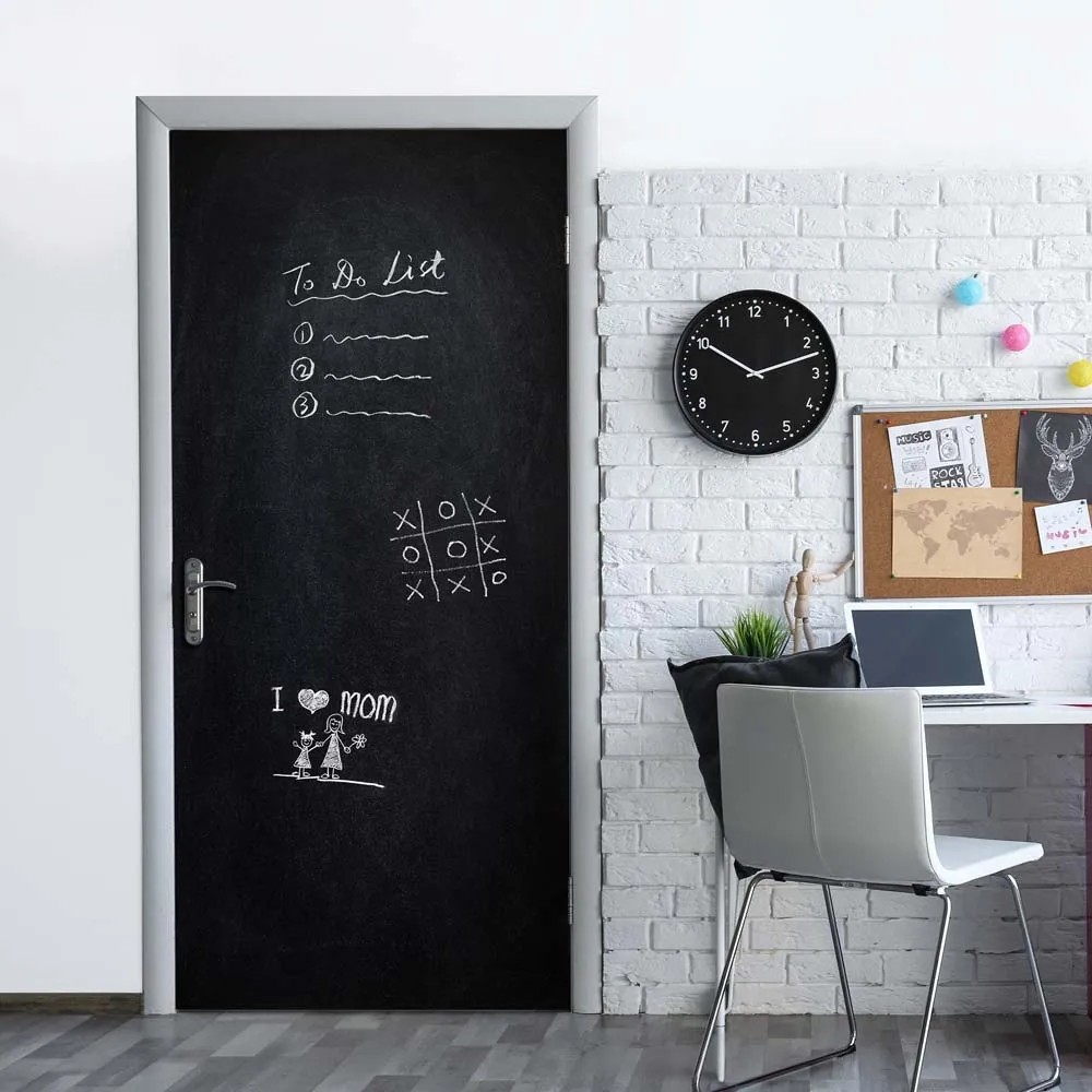 Decorazione Autoadesiva per porta Black Board 210x83 cm acquista