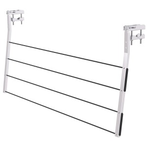 Stendibiancheria t.b.t. con quattro fili e staffa per una facile installazione.