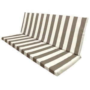 Cuscino da esterno t.b.t. a righe per mobili da giardino.