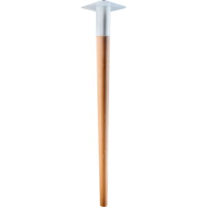 Gamba per mobili Hettich, 710 mm, acciaio/faggio, bianco. Gamba per tavoli e armadi.