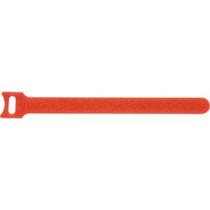 Fascetta a strappo arancione, 200 mm x 16 mm, per fissaggio e organizzazione flessibili.