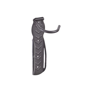 Gancio a muro nero t.b.t. per stoccaggio, ad es. per biciclette.