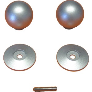 t.b.t. Accessori doccia: sfera, dischi e vite argentati.