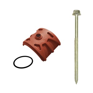 t.b.t. per coperture plastiche e lastre alveolari: vite, guarnizione e distanziale.