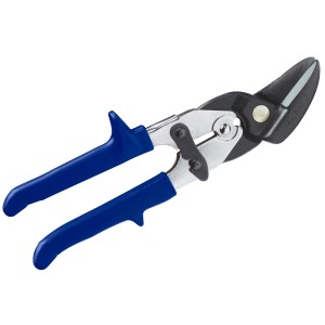 Cesoie per lamiera LUX Comfort, 250 mm, taglio dritto, manici blu.