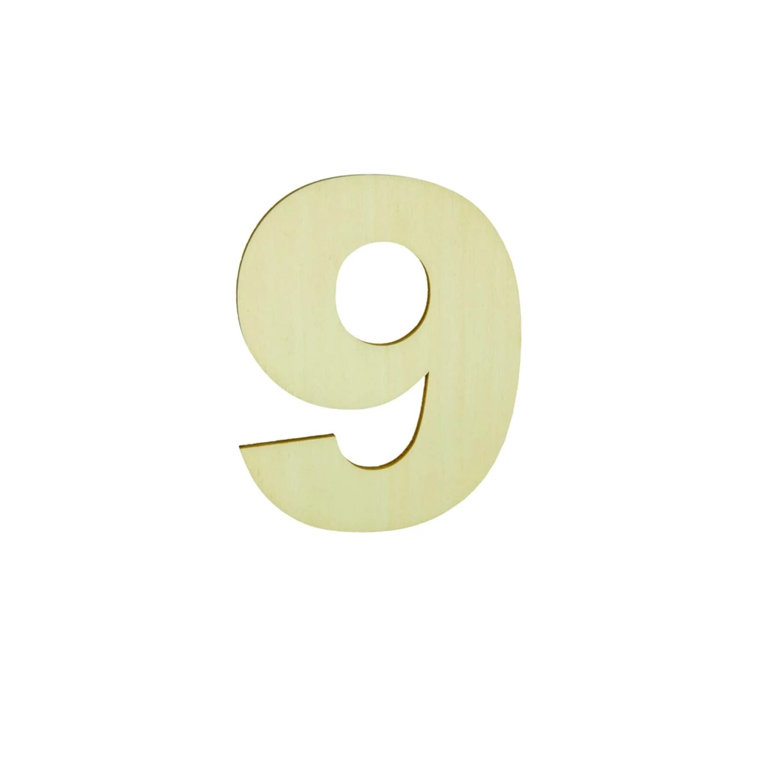 Numero 9 decorativo in legno 12 cm acquista da OBI