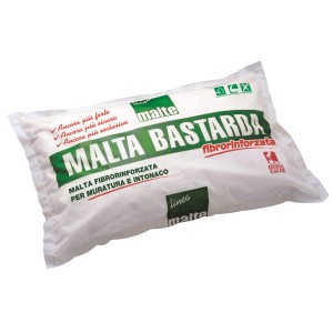Sacco di Malta Bastarda Fibrorinforzata malta per muratura e intonaco.