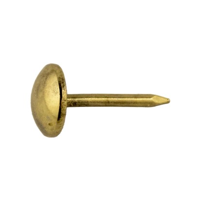 Bulletta testa bombata decorativa ottone 6,5 mm 50 pz