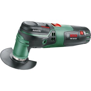 Utensile multifunzione Bosch PMF 250 CES con lama per lavori di ristrutturazione.