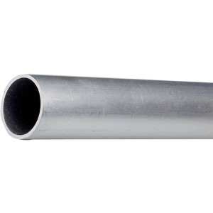 Tubo tondo in alluminio naturale, Ø 0,6 cm x 100 cm.