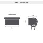 Tenda a rullo semifiltrante Rodi L 120 x H 252 cm bianco_3