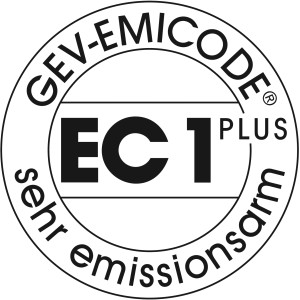 Sigillo a basse emissioni: GEV-EMICODE EC1 PLUS per adesivo Fix All High Tack.
