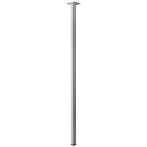 Gamba per tavolo Hettich, Ø 30 mm, altezza 800 mm, effetto alluminio.