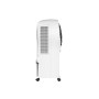 Ventilatore mobile bianco per interni.