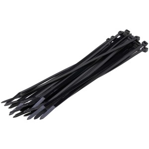 Fascette stringicavo nere t.b.t., ideali per raggruppare cavi e fili.