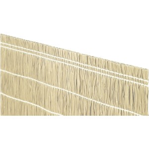 Dettaglio di un'arella beige opaca come frangivista.