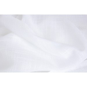 Tessuto bianco leggermente trasparente per tenda leggera.