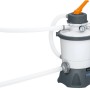 Pompa filtro a sabbia Bestway 3.028 l/h, 85 W. Sistema di filtraggio con tubi e manometro per piscine.