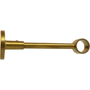 Supporto per bastone per tende color oro per montaggio a parete.