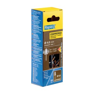 Rivetti Rapid Ramati Ø4,0 x 10 mm Confezione da 50 Pezzi
