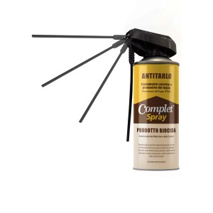 Antitarlo Complet®biocida curativo/protettivo del legno 400 ml multigetto