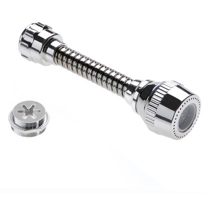 Rompigetto con tubo snodabile cromato