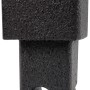 Profilo angolare quadrato in alluminio grigio scuro, 1x2,7x1 cm, set da 2, per profili per piastrelle.