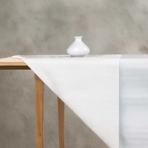 Mollettone stampato al metro disegno Bianco/Bianco H140x20 m