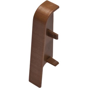 OBI Raccordo intermedio noce (2 pz.) per battiscopa, plastica, per transizioni pulite.