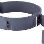 Collare grigio Marley HTCS DN 75/90/110 per fissare tubi di scarico a pareti e soffitti.