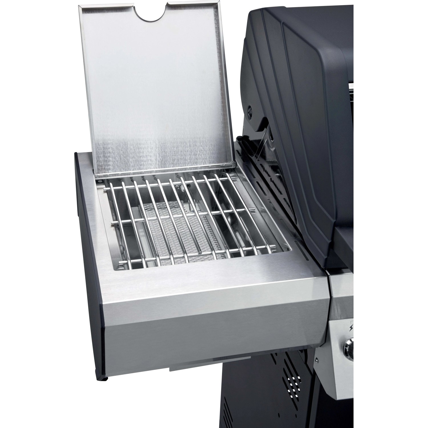 Barbecue a gas Jamestown Knox 4 bruciatori nero e argento 20,5kW_3