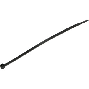 Fascetta per cavi OBI nera, 200 x 4,6 mm, per raggruppare e fissare i cavi.
