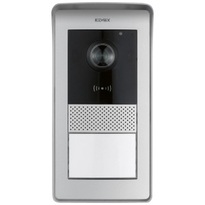 Modulo citofono t.b.t. argentato con telecamera e targhetta