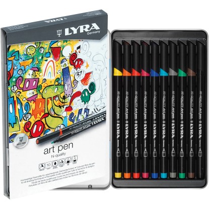 Set da 10 pennarelli Lyra Art Pen