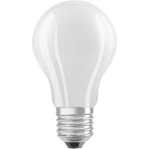 Lampadina LED Osram E27, forma a bulbo, 8.2W, opaca, bianco caldo.