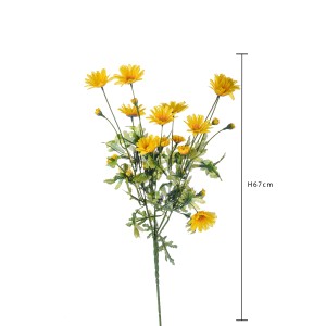 Fiore artificiale giallo, alto 67 cm, ideale per la decorazione. Categoria: Piante finte.