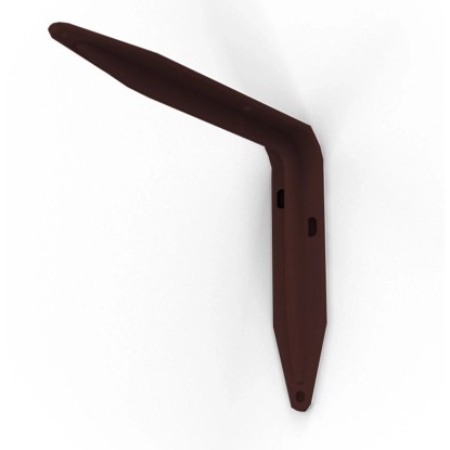 Reggimensola in acciaio leggero nervato marrone 30 x 35 cm