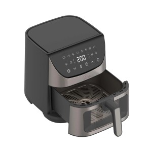 Friggitrice ad aria Delicia 8 l 1700 W nero metallizato