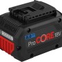 Batteria Bosch Professional ProCore 18V 8Ah per elettroutensili, nera con dettagli rossi.