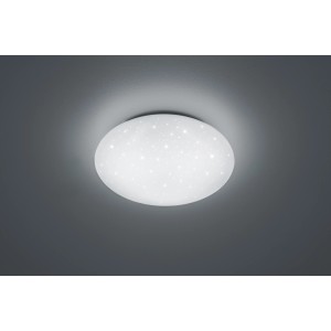 Plafoniera LED bianca con effetto cielo stellato, 15W, per illuminazione d'atmosfera.