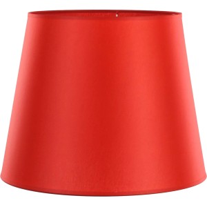 Paralume rosso per lampade da interni.