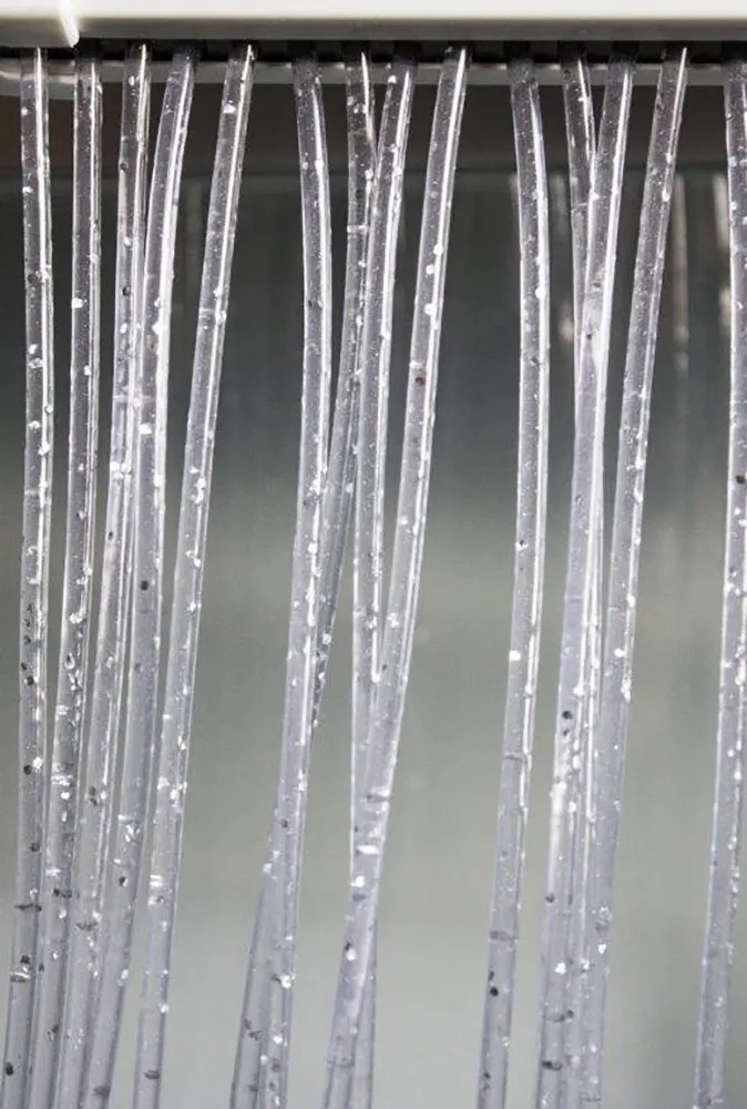 Tenda Oropelli Nero E Oro - 4 Pezzi 1x2m - Decorazione Feste Elegante, Compleanni E Matrimoni