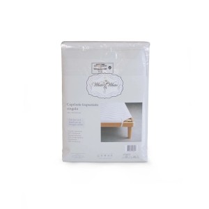 Coprirete in microfibra trapuntato singolo 190x190 cm bianco