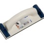 Levigatrice manuale LUX Classic per carta abrasiva a rete, bianca con leva blu.