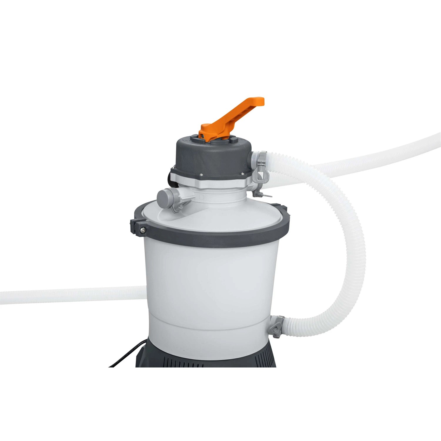 Pompa filtro a sabbia Bestway 3.028 l/h, 85 W per piscine fino a 16.600 litri. Sistema di filtraggio con tubo e dosatore.