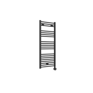 Termoarredo elettrico in acciaio nero opaco Bormio L 50 x H 120 cm