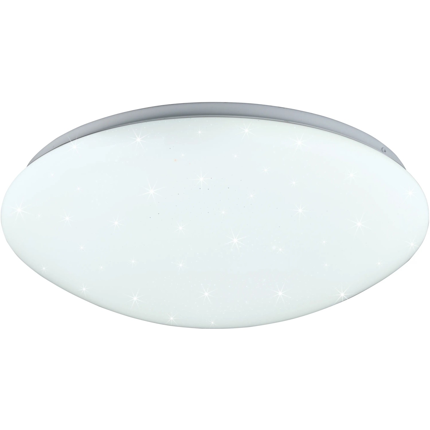 Plafoniera LED Reality Lukida bianca con effetto cielo stellato per soggiorno e camere da letto.