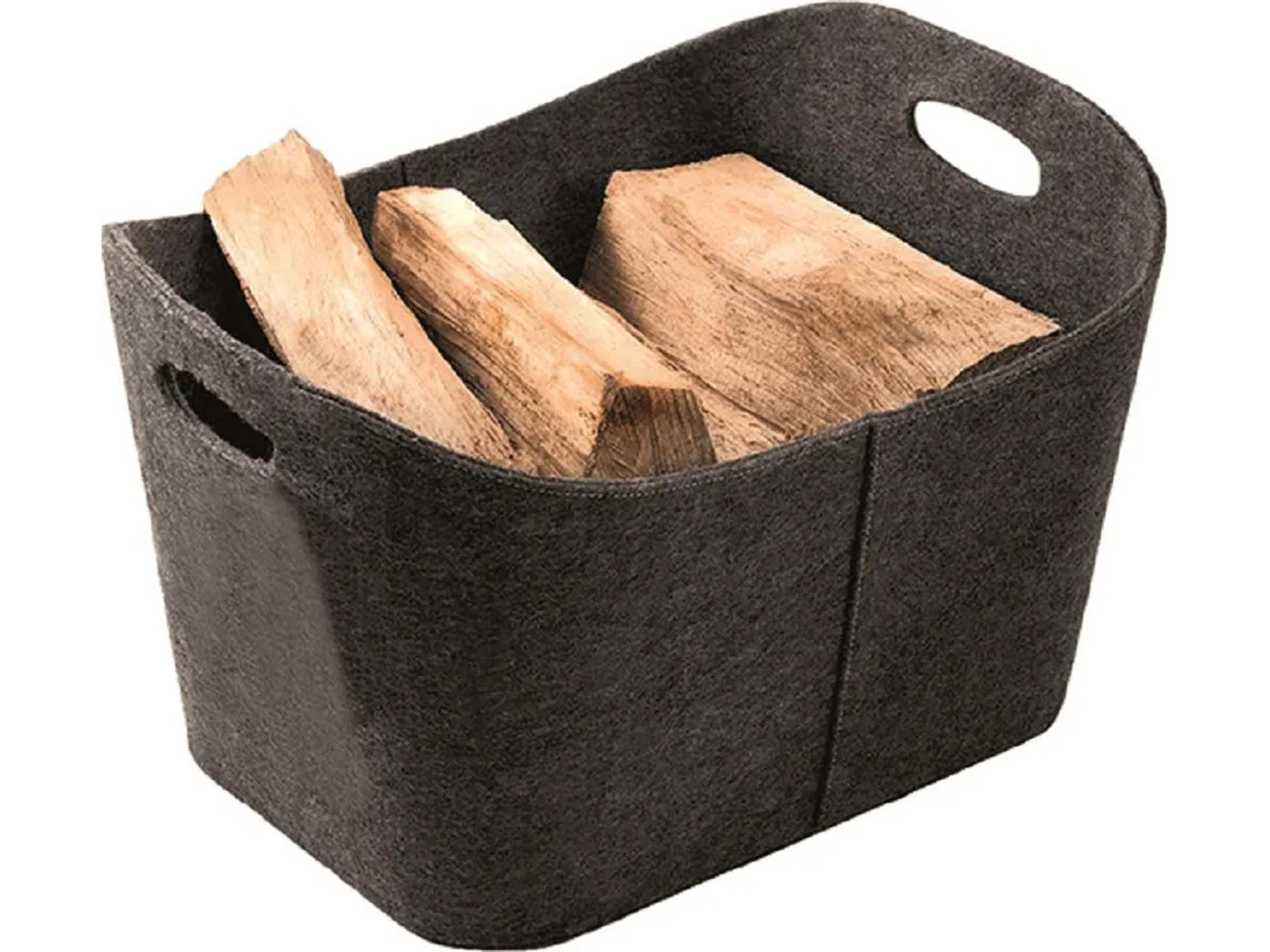 Set di 2 sacchetti in cesto di legna da ardere sacchetto portagiornali in grande cestino per