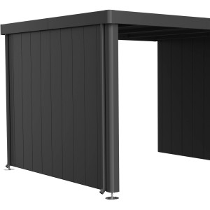 Pannello laterale Biohort per casetta Neo, verde scuro metallizzato. Accessorio per casetta da giardino.