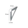 Reggimensola triangolare in acciaio 190x190x12 mm galvanizzata_2